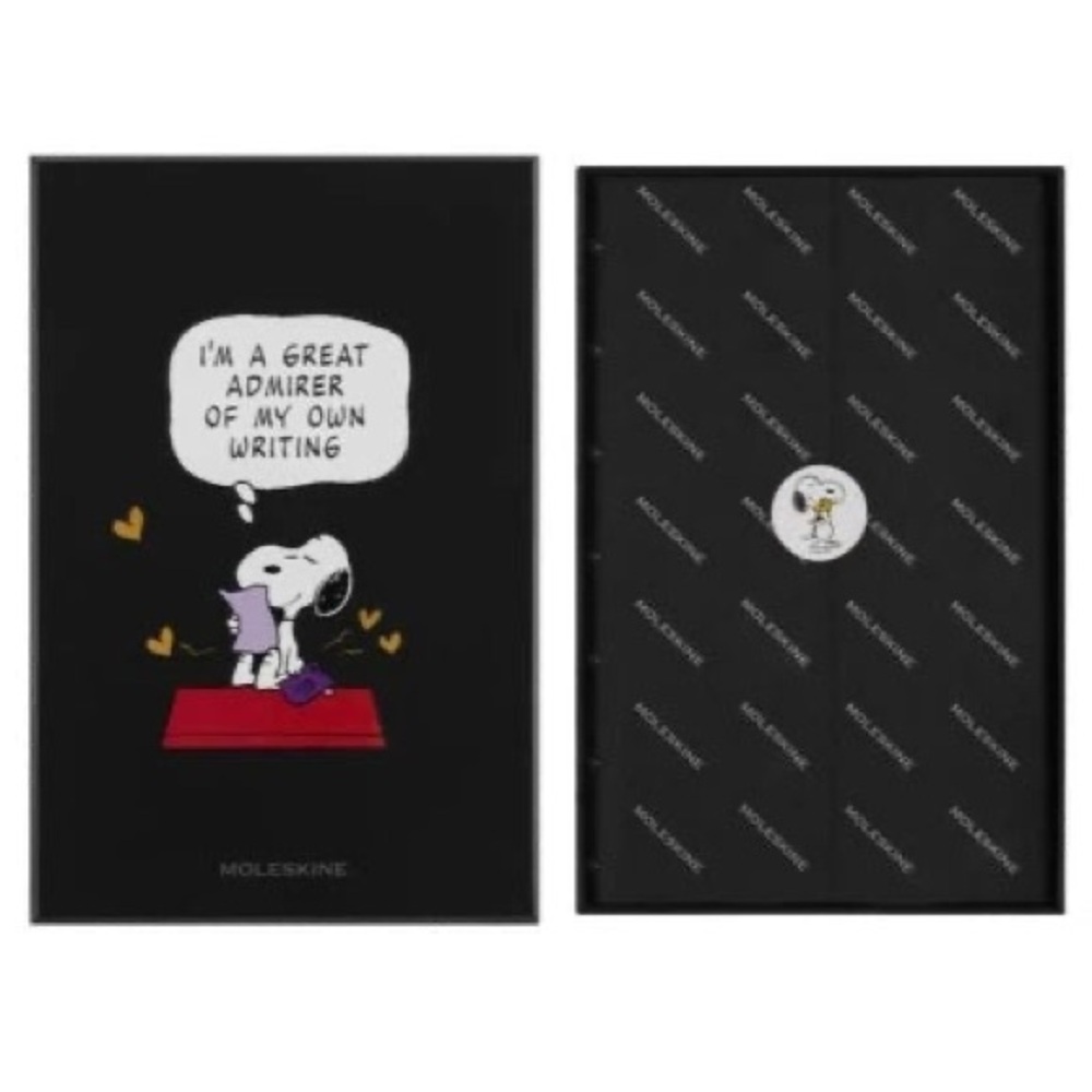 Moleskine x peanuts snoopy box NWOT